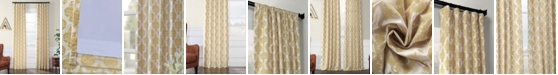 Exclusive Fabrics & Furnishings Beatrice Flocked 50" x 108" Curtain Panel